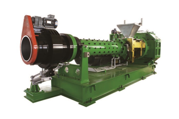 XJDL-250 × 12D Pin type Cold Feed Filter Extruder (Single Door Inner Cut Filter Head)